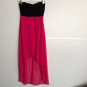 Juniors strapless party dress -small